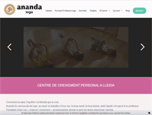 Tablet Screenshot of anandaioga.com